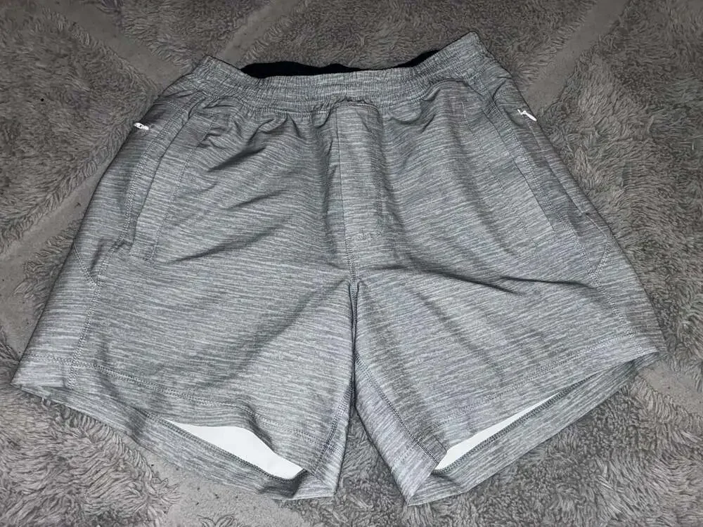 Birddogs Boom Gray Space Dye Athletic Lined Shorts Size S